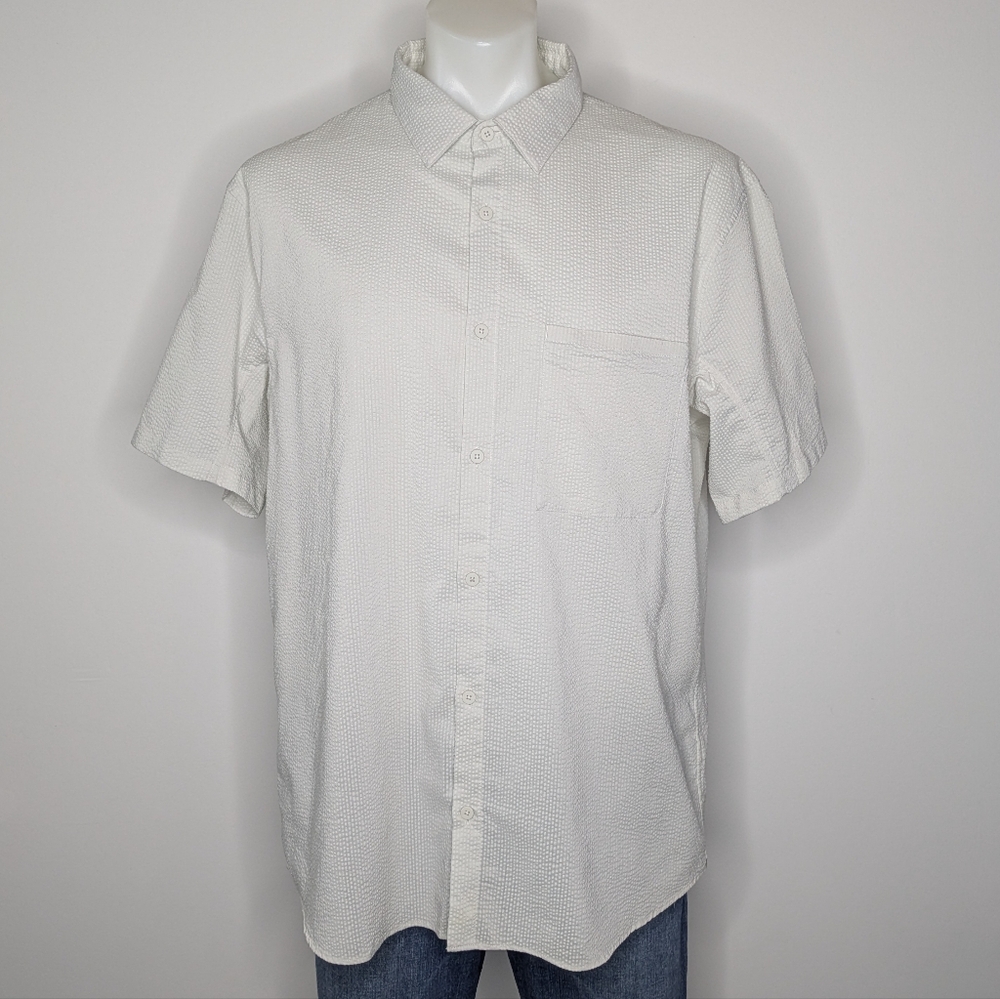 lululemon athletica White Casual Button Down Shirt